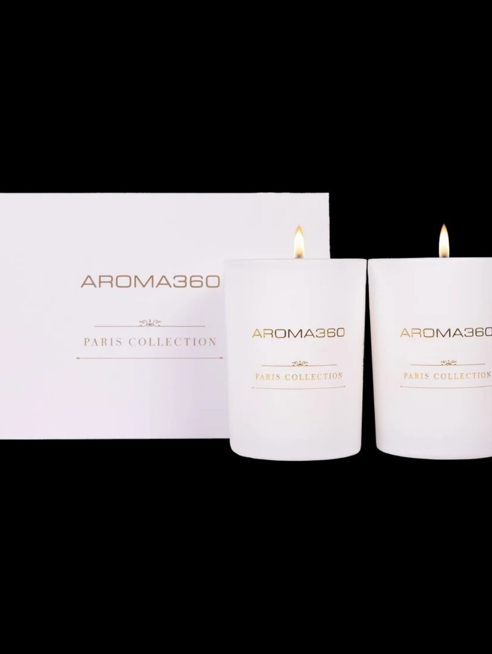 NIB Gift Box 2 Aroma360 Dream On Paris Collection Candle Duo